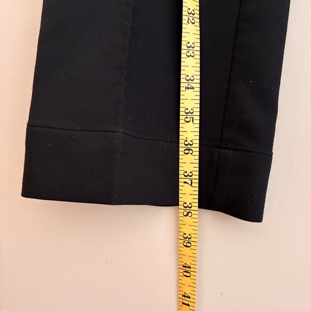 Adidas Pants Trousers Slacks Straight Leg Black Women’s Sz 2 Embroidered Logo - Picture 4 of 12